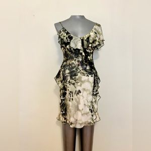 ABS Small Silk Dress with Shawl